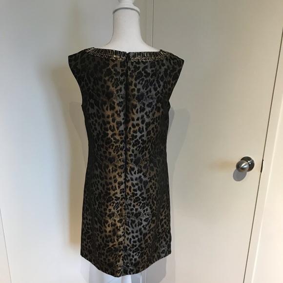 🔥🔥🔥Tahari animal print dress in black and gold - Picture 4 of 7